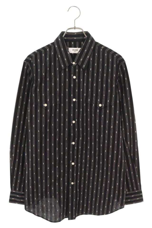セリーヌ サイズ:M  25SS  2T3610S48 トリオンフウエスタン長袖シャツ 新古品 SS13