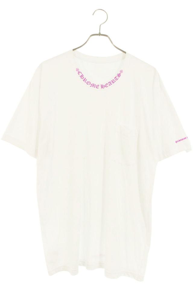 クロムハーツ サイズ:XL ネックロゴプリントTシャツ 中古 OS06