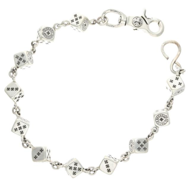 クロムハーツ サイズ:11LINK  DICE LINK-1 1クリップダイス シルバーウォレットチェーン 中古 SS07