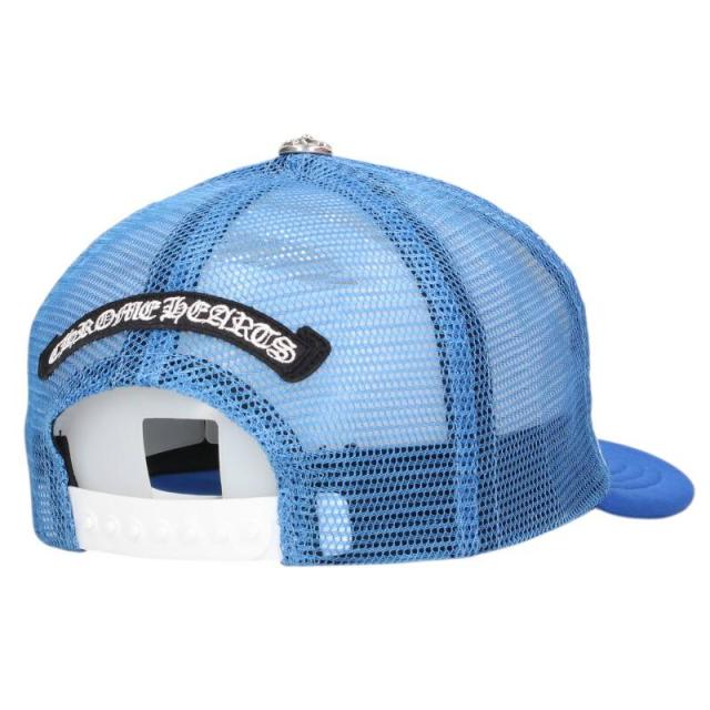 クロムハーツ TRUCKER CAP 3セメタリーレザーパッチメッシュキャップ