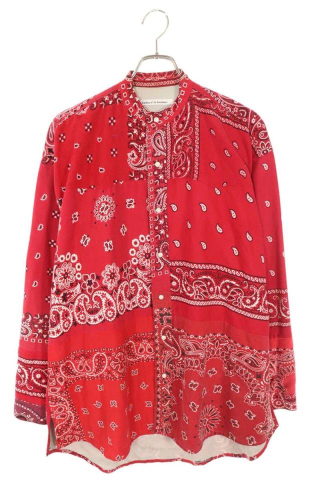 チルドレンオブザディスコーダンス サイズ:2  COTDSH-112 ヴィンテージバンダナ総柄パッチワーク長袖シャツ 中古 BS99