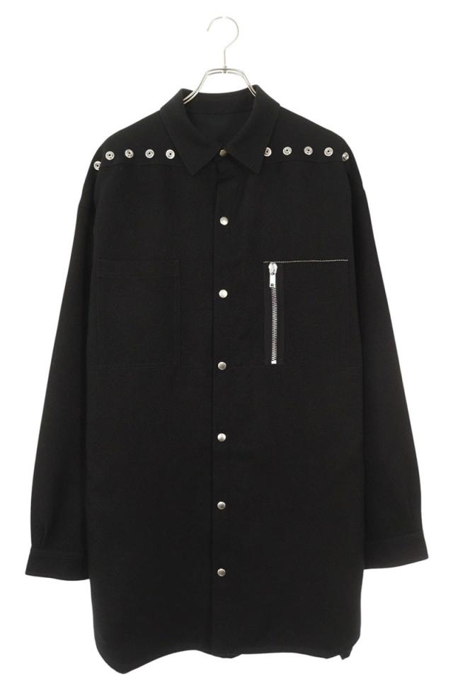 リックオウエンス サイズ:48  25AW  RU02E1739-WDES1 オーバーサイズアウターシャツブルゾン 新古品 OM10