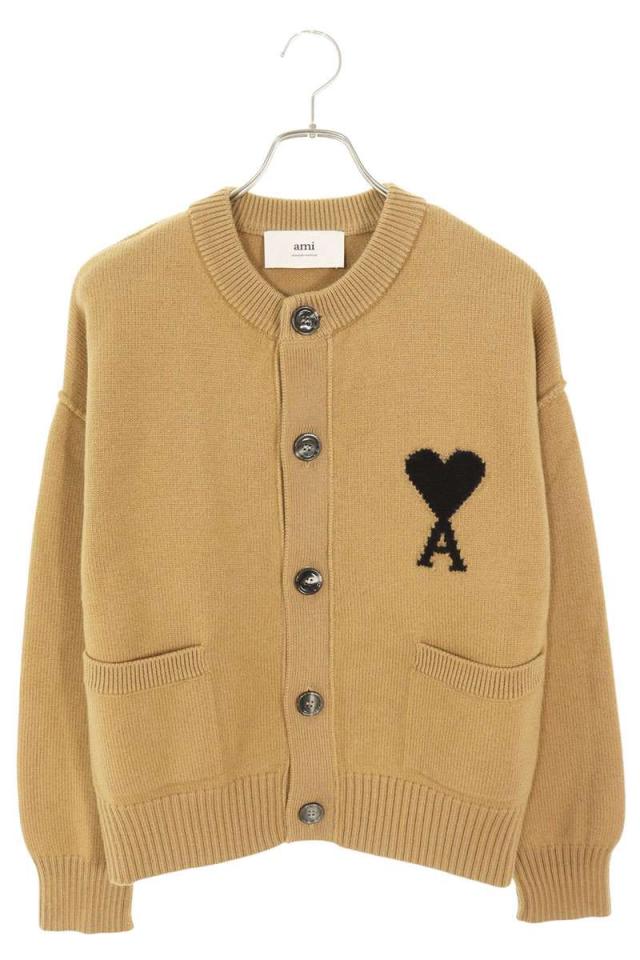アミアレクサンドルマテュッシ サイズ:M  25AW  UKC368 ハートA刺繍ノーカラーカーディガン 新古品 OM10