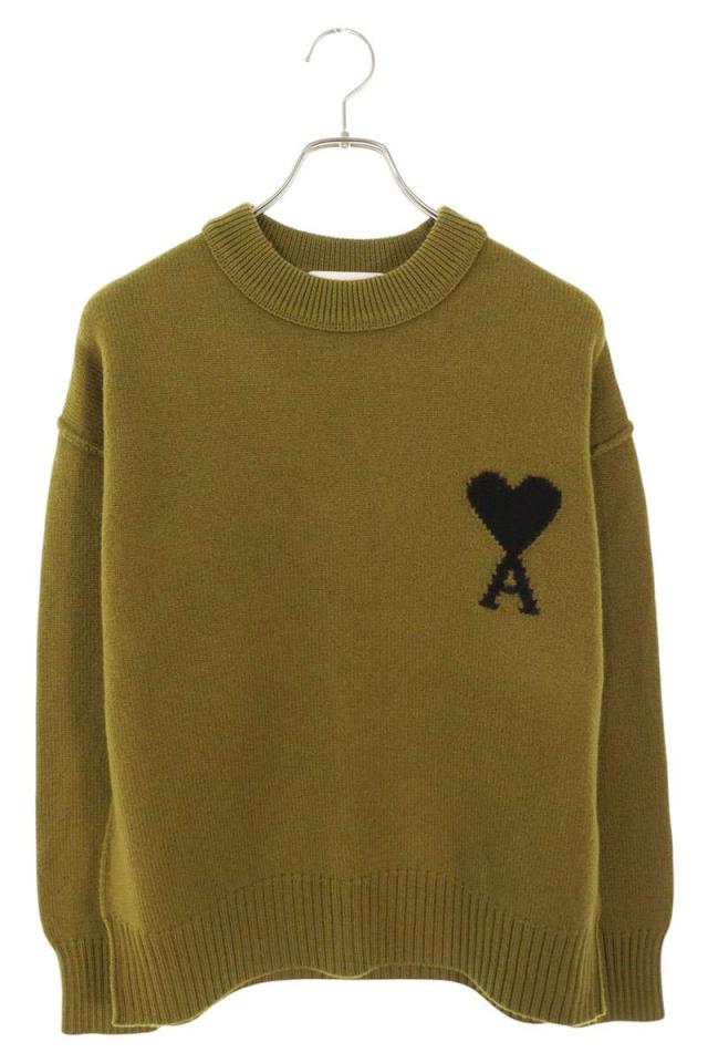 アミアレクサンドルマテュッシ サイズ:S  25AW  UKS838 ハートA刺繍クルーネックニット 新古品 FK04