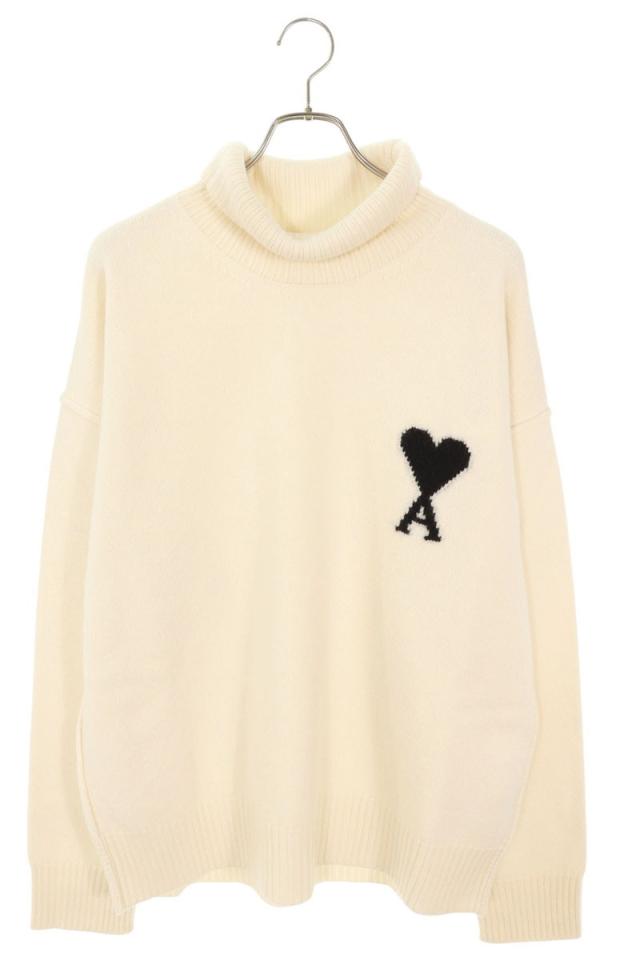 アミアレクサンドルマテュッシ サイズ:XL  25AW  UKS839 ハートA刺繍タートルネックニット 新古品 SS13