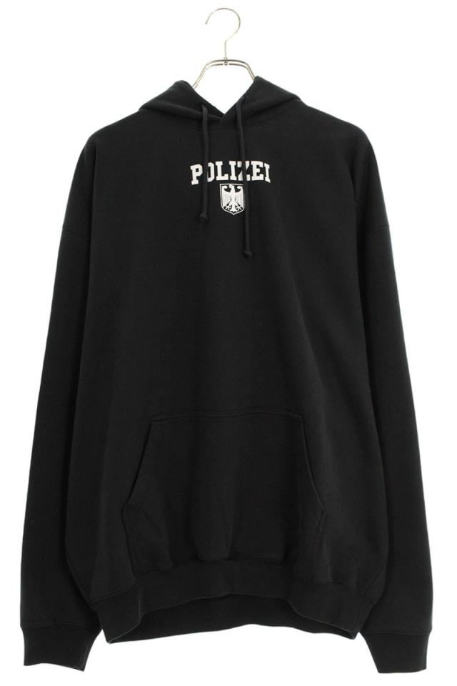 ヴェトモン サイズ:S  25AW  UH76HD300B POLIZEI OVERSIZEDオーバーサイズパーカー 新古品 SB01