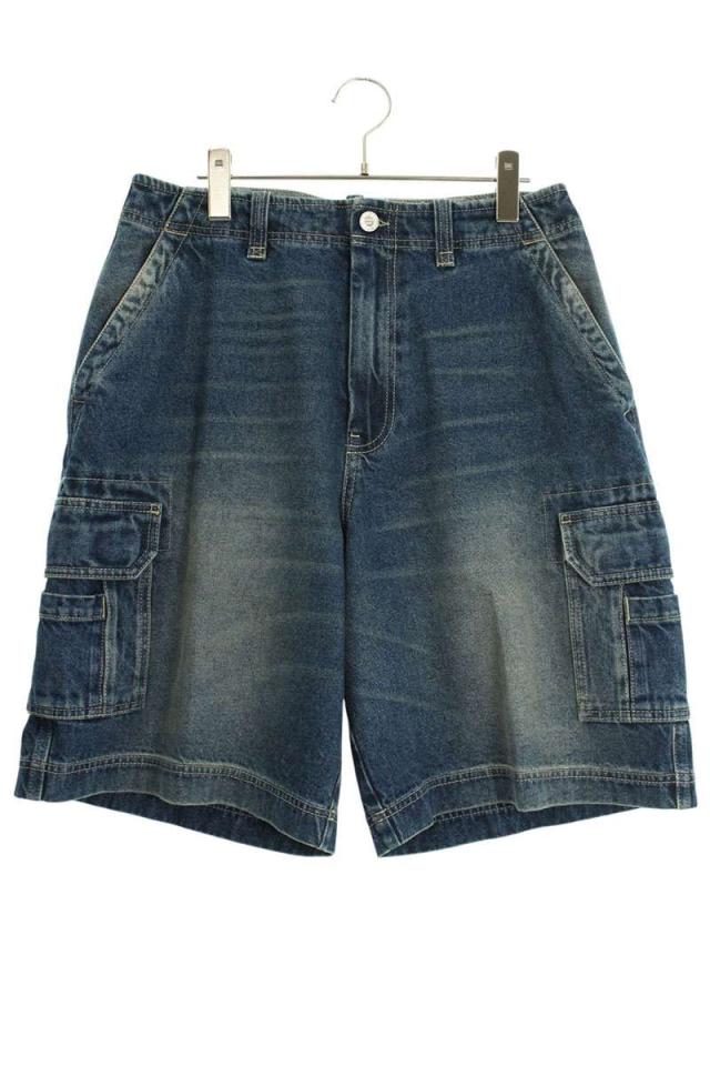 ヴェトモン サイズ:29インチ  25AW  UH76DP175BG HIPHOPカーゴデニムハーフパンツ 新古品 SB01