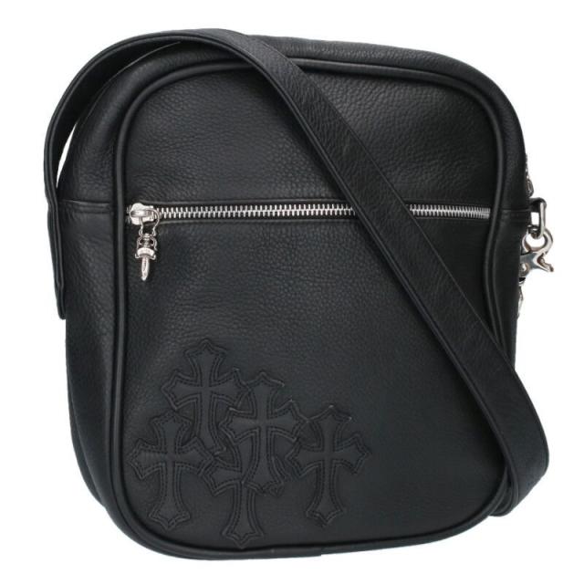 クロムハーツ TAKA BAG タカバッグ セメタリークロスパッチレザーショルダーバッグ 中古 SS07