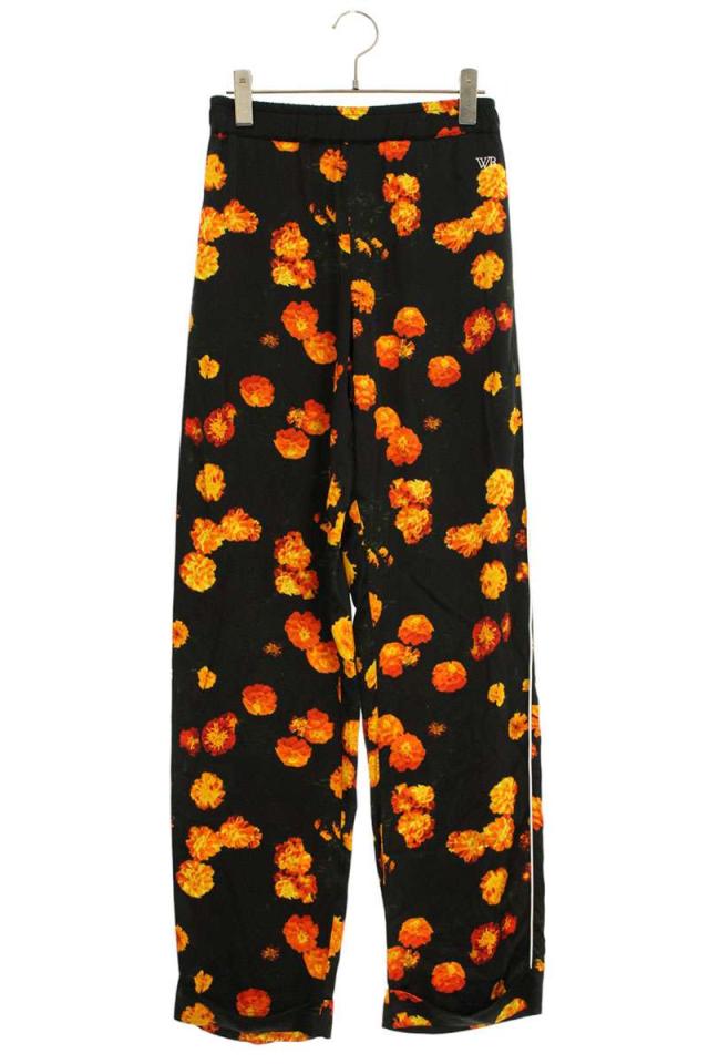 ウェールズボナー サイズ:38  WS24TR09 花柄レーヨンサイドラインロングパンツ 中古 BS99