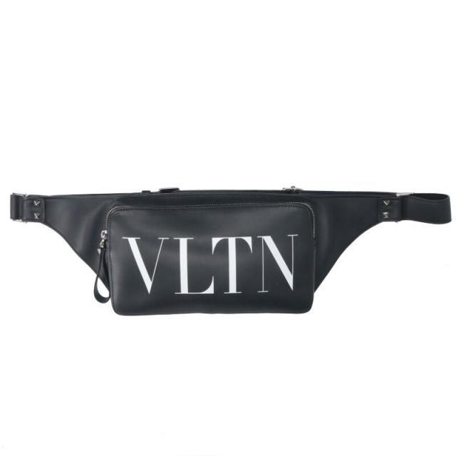 ヴァレンティノガラヴァーニ   B0719WJW VLTNロゴレザーウエストバッグ 中古 BS99