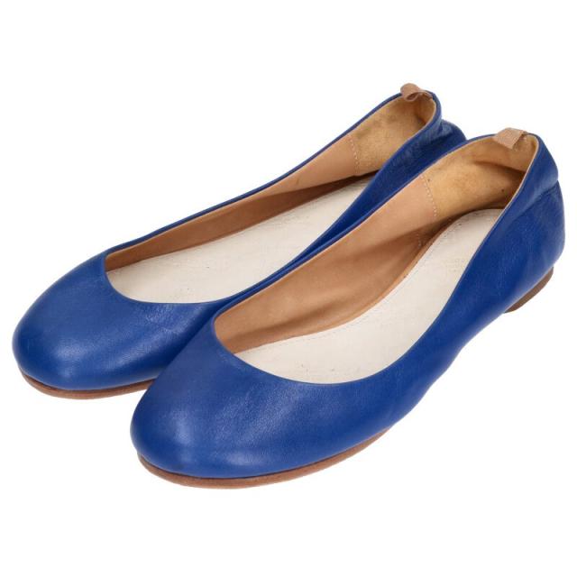 メゾンマルジェラ サイズ:38 フラットレザーパンプス 中古 BS99