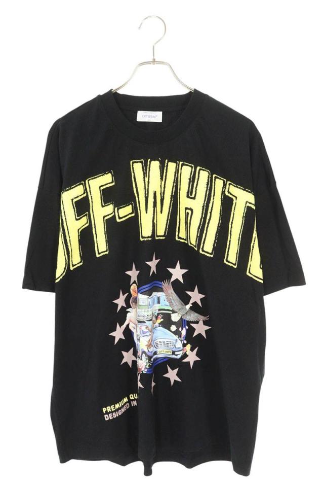 オフホワイト サイズ:XS  OMAA161S25JER001 フロントプリントTシャツ 中古 OM10