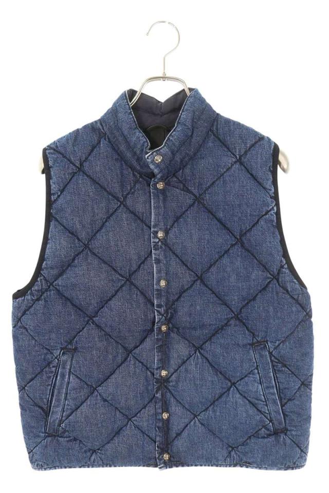 クロムハーツ サイズ:S  TEENAGE KICKS デニムキルティングデニムベスト 中古 GZ11
