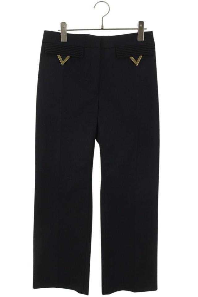 ヴァレンティノ サイズ:40  RB3RB2V54FD Vロゴ金具装飾ロングパンツ 中古 BS99