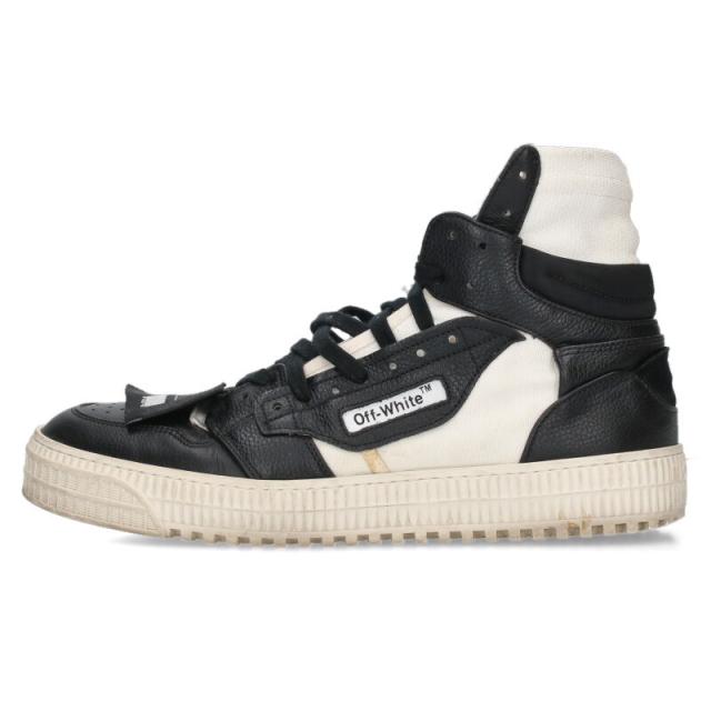 オフホワイト サイズ:41  OFF COURT ハイカットスニーカー 中古 BS99