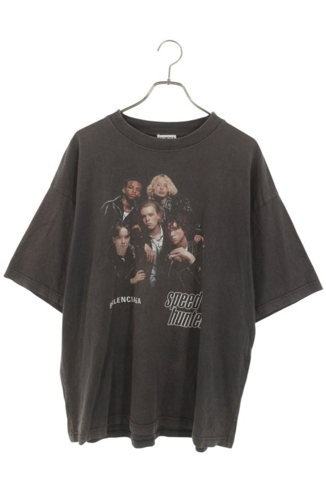 バレンシアガ サイズ:M  541702 TCV38 スピードハンターズプリントTシャツ 中古 OM10