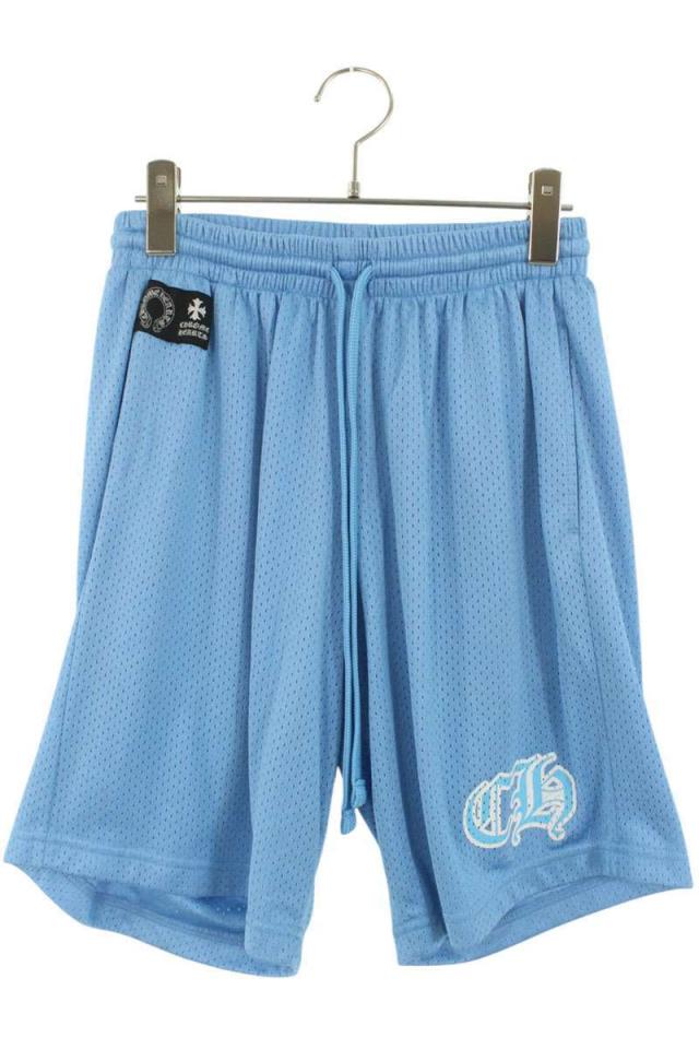 クロムハーツ サイズ:S  MESH VARSITY SHORTS CHプリントメッシュハーフパンツ 中古 SB01