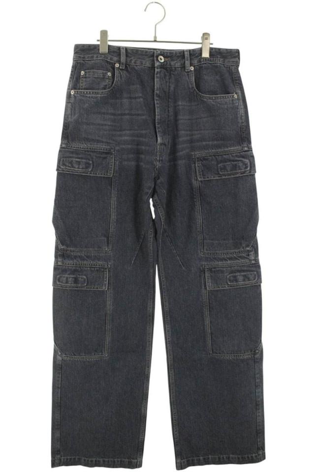 ダークシャドウ サイズ:32インチ  25AW  DU02E7361-DGY DOUBLE CARGO JEANS ウォッシュドグレーダブルカーゴデニムパンツ 中古 SB01