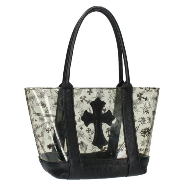 クロムハーツ   TOTE MINI トートミニ PVC加工クロスパッチ付きトートバッグ 中古 OK15