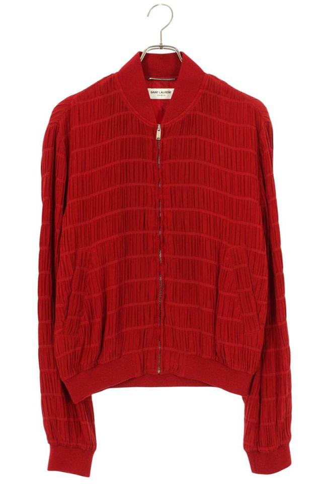 サンローランパリ サイズ:44  22SS  682844 Y2E23 レイヤースモックシルクブルゾン 中古 SB01 サンローランパリ サイズ:48 682844 Y2E23 レイヤースモックシルク