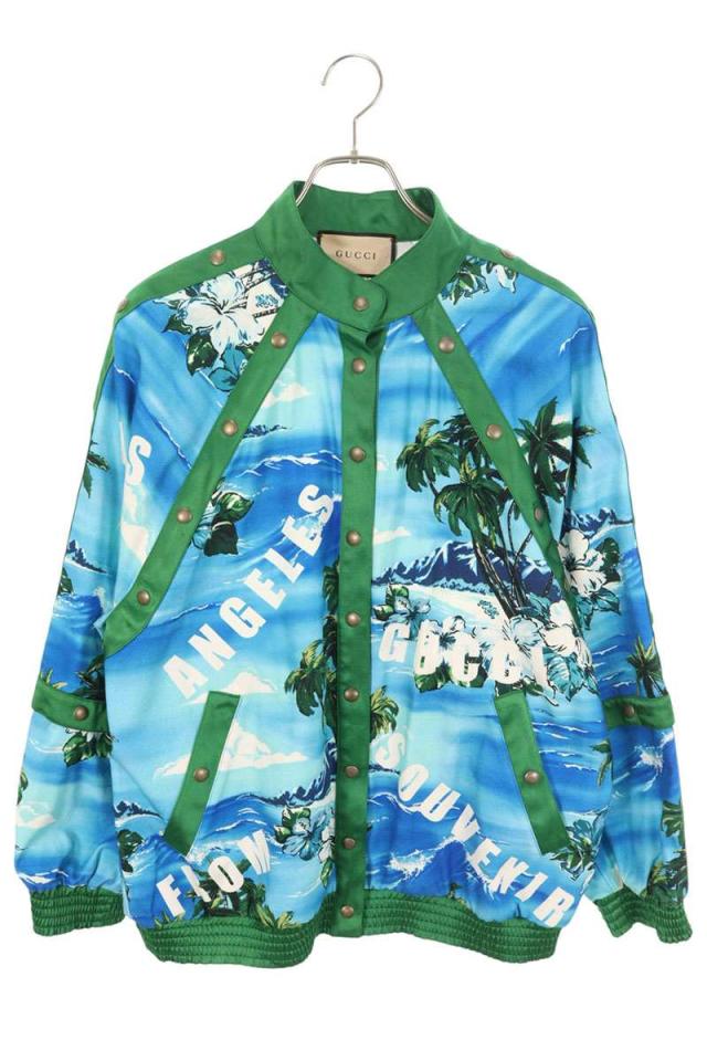グッチ サイズ:S  693161 XJEAR オーシャンプリントコットンブルゾン 中古 BS99