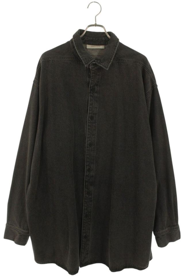 フォグ サイズ:L  ESSENTIAL オーバーサイズデニム長袖シャツ 中古 BS99