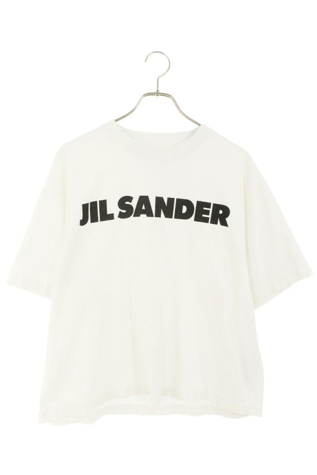 ジルサンダー サイズ:L JSPS707050 ロゴプリントコットンTシャツ 中古 BS55