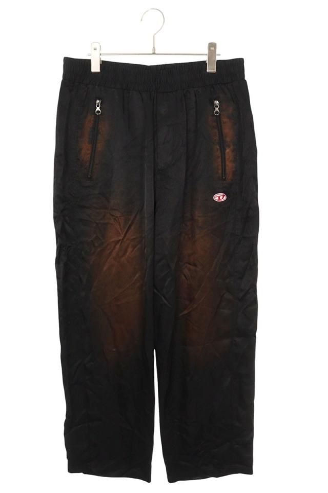 ディーゼル サイズ:48  P-SMASH ロゴパッチサテンロングパンツ 中古 BS55