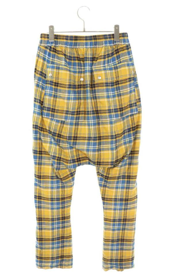 リックオウエンス サイズ:46 21SS RU21S6392-CP チェック柄サルエル