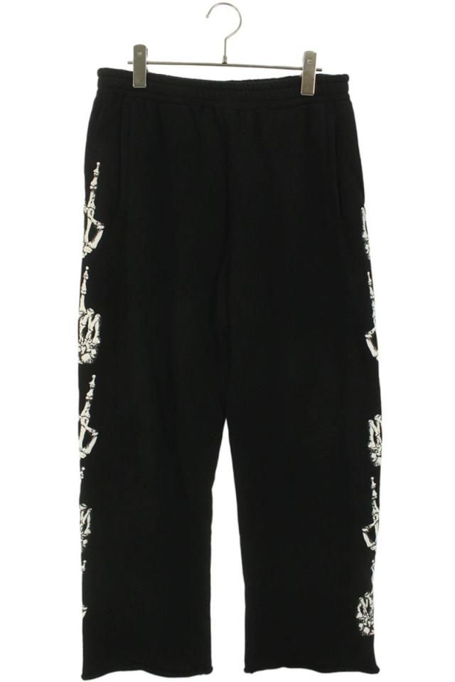 エンソウ サイズ:L  Peace sweatpants ピースサインプリントカットオフスウェットロングパンツ 中古 BS99