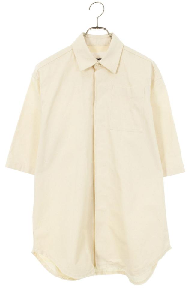 ジルサンダー サイズ:38  JSMQ744142MQ24010001 キャンバススタッフ半袖シャツ 中古 SB01