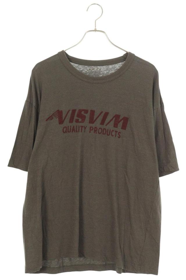 ビズビム サイズ:3  24AW  0124205010022 JUMBO TEE ロゴプリントナイロン混Tシャツ 中古 BS99