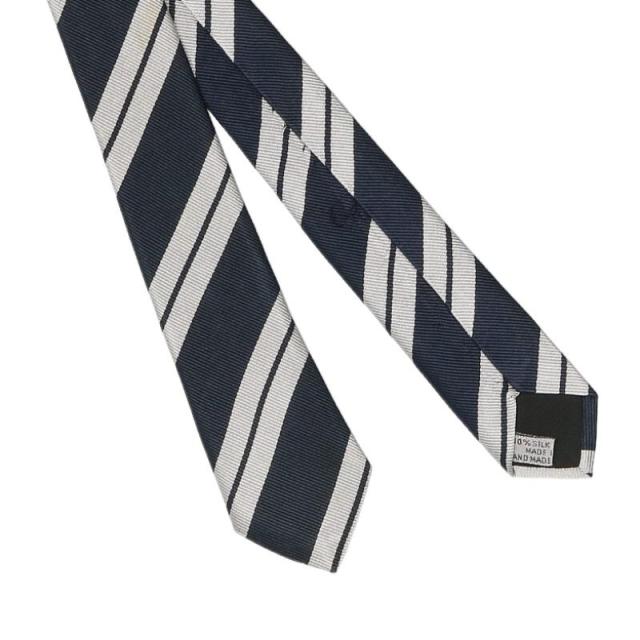 ディオールオム  CDロゴプレートストライプシルクネクタイ 中古 BS99 ディオールオム CDロゴプレートストライプシルクネクタイ 中古 BS99の