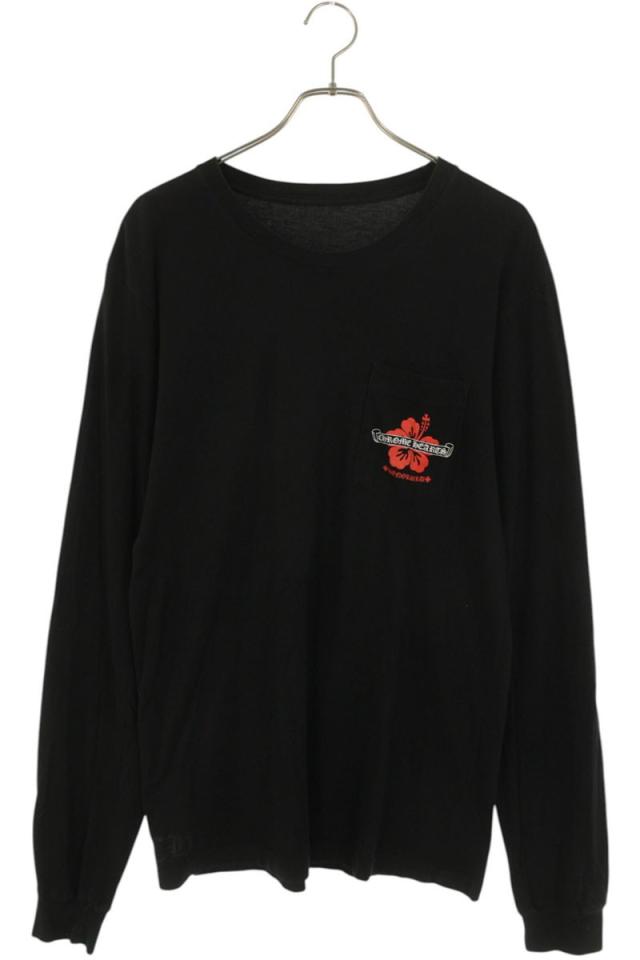 クロムハーツ サイズ:L  CH L S LTD ホノルル限定バックプリント長袖カットソー 中古 SS07