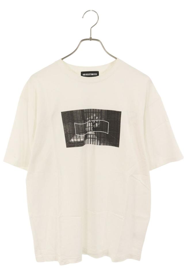 ゴッドセレクショントリプルエックス  フラグメントデザイン サイズ:L SENTENCEプリントTシャツ 中古 BS99