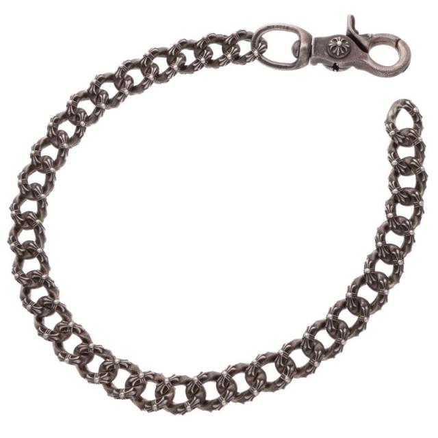 クロムハーツ サイズ:ロング XFANCY LONG-1 1クリップロングエクストラファンシー オールド シルバーウォレットチェーン 中古 SS07