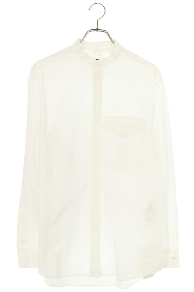 ジルサンダー サイズ:37  J24DL0003 Wednesday Shirt バンドカラー長袖シャツ 中古 BS99