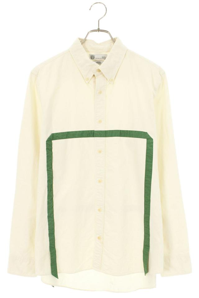 ビズビム サイズ:3  117205011003 テープデザインボタンダウン長袖シャツ 中古 BS99