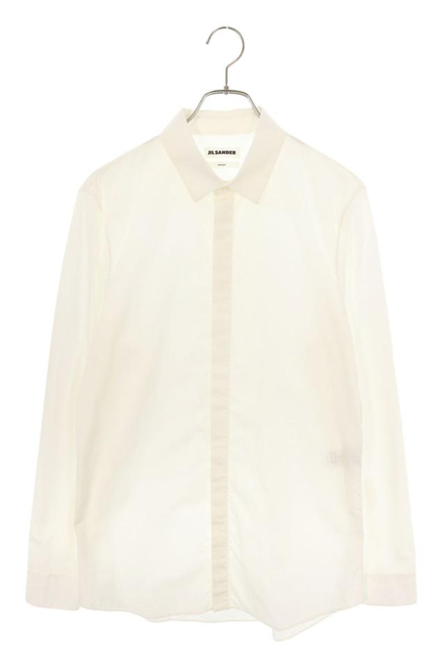 ジルサンダー サイズ:40  JSYR600005 7days shirt MONDAY 裾ロゴ長袖シャツ 中古 BS99
