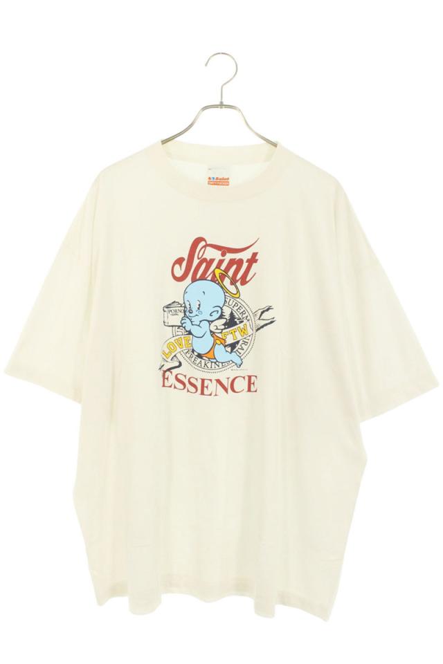 セントマイケル サイズ:XXL  25SS  SM-HR1-0000-022 BABY MICHAELフロントプリントTシャツ 中古 SB01