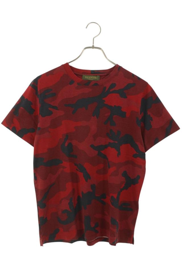 ヴァレンティノ サイズ:XS  IVOMG00W2GC クルーネックカモ柄Tシャツ 中古 BS99