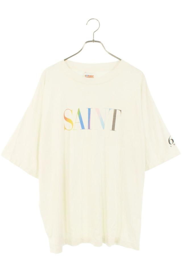 セントマイケル サイズ:XL  24AW  SM-YS1-0000-007 レインボーSAINTプリントTシャツ 中古 OM10