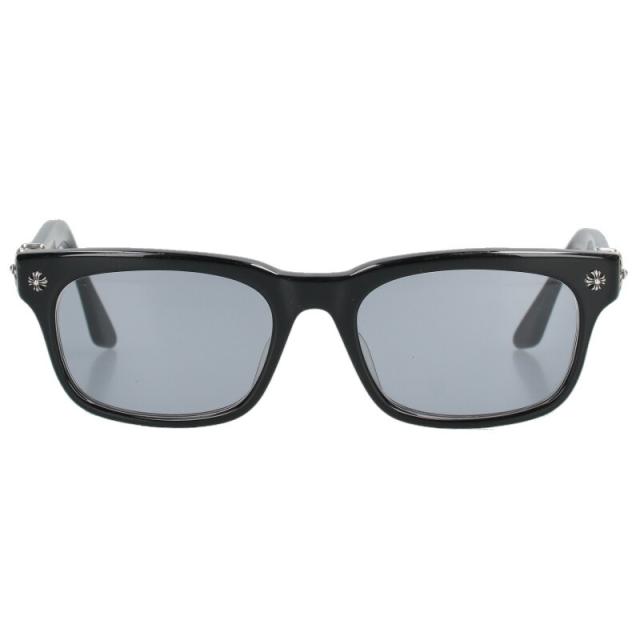 クロムハーツ サイズ:54□19-149 VAGILANTE CHプラステンプルウェリントン眼鏡 中古 OM10