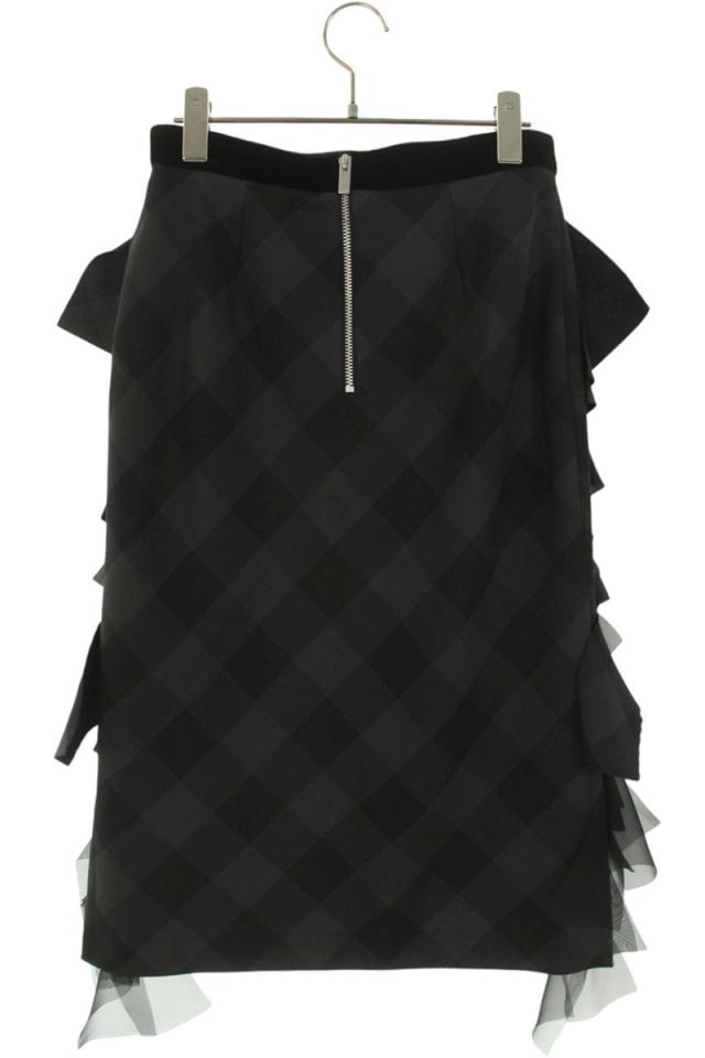 サカイ サイズ:1  22-05939 バッファローチェックサイドスリットスカート 中古 BS99 サカイ サイズ:1 22-05939 バッファローチェックサイドスリット