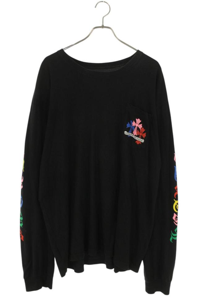 クロムハーツ サイズ:XXL MLTCOL CEM CRS LS マルチセメタリークロスプリント長袖カットソー 中古 GZ11
