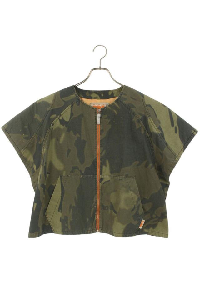 ピーディーエフ サイズ:M カモフラジップアップベスト 中古 BS99