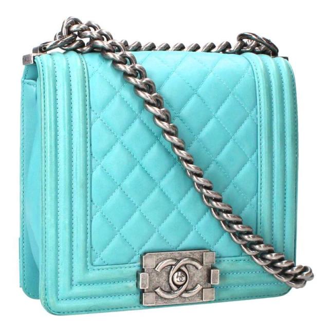 シャネル   ボーイシャネルミニ ココマークレザーチェーンショルダーバッグ 中古 SB01