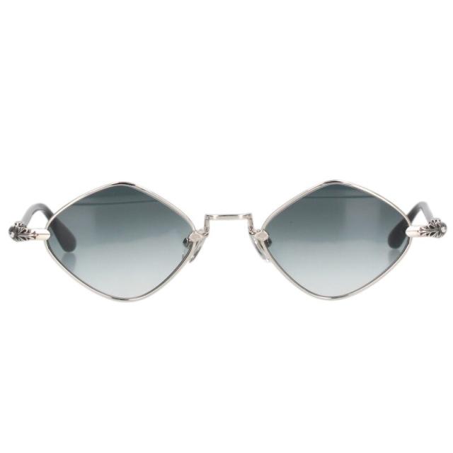 クロムハーツ サイズ:50□22-141  DIAMOND DOG ダブルフローラルオーバルフレームサングラス 中古 FK04