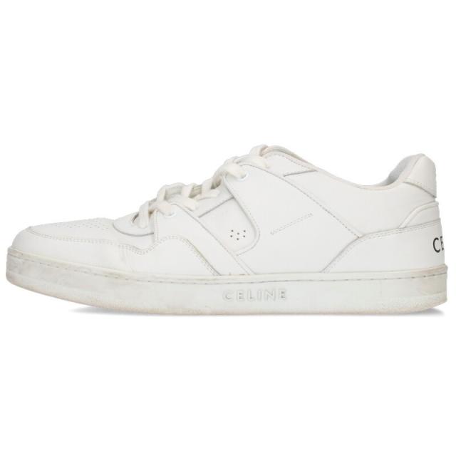 セリーヌ サイズ:43  CT-04 TRAINER LOW レースアップローカットレザースニーカー 中古 BS99
