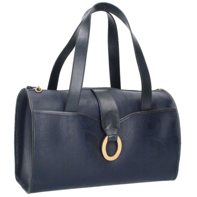 クリスチャンディオール  トロッターPVC レザーヴィンテージボストンバッグ 中古 BS99